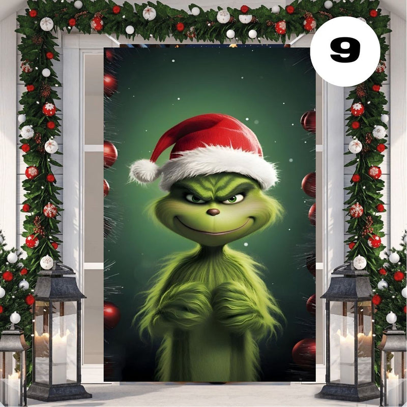 Fundas para puertas navideñas