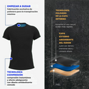 Camiseta fitness y deportiva de manga corta efecto sauna - Hombre Paga 1 y recibe 2