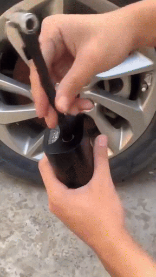 COMPRESSOR DE AR PORTÁTIL PARA CARROS E BICICLETAS