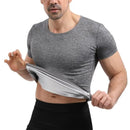 Camiseta fitness y deportiva de manga corta efecto sauna - Hombre Paga 1 y recibe 2