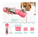 Bebedero Botella de agua de viaje para Mascotas 4 en 1