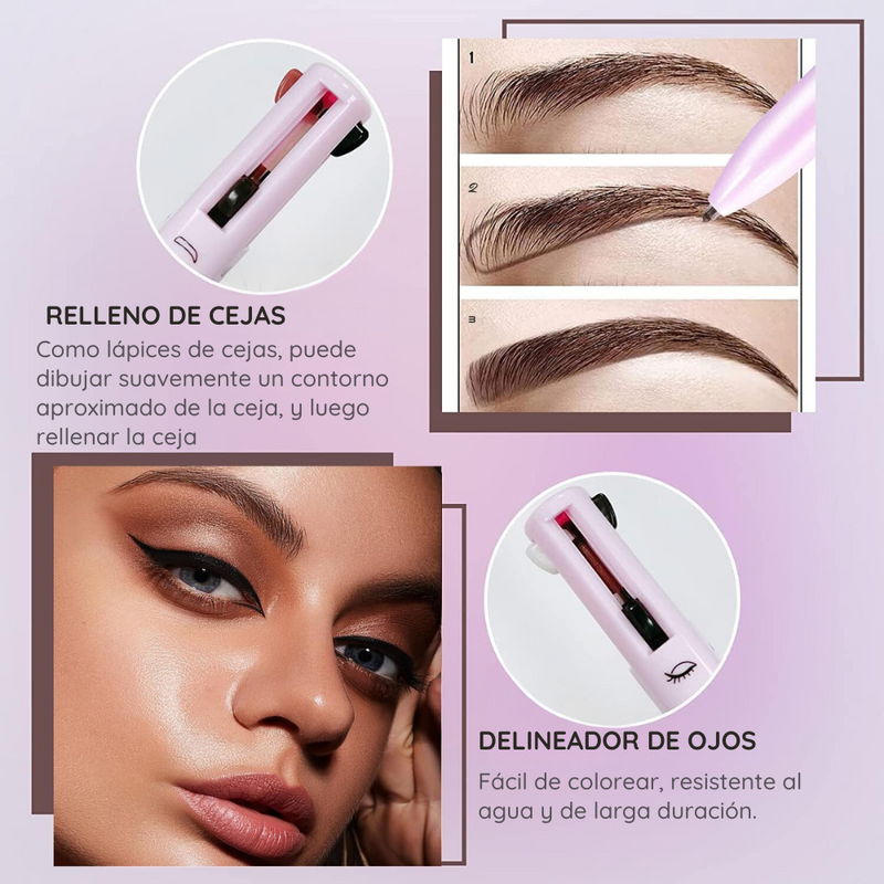 Lápiz Delineador 4 en 1 Premium