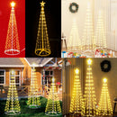 Arbol Conico Luces Navideño Armable 180cm