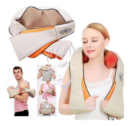 Masajeador De Cuello NeckRelax Electrico Alivia Dolores Espalda Hombro