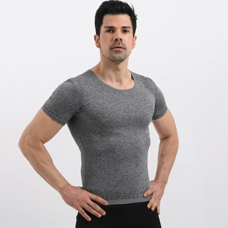 Camiseta fitness y deportiva de manga corta efecto sauna - Hombre Paga 1 y recibe 2