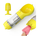 Bebedero Botella de agua de viaje para Mascotas 4 en 1