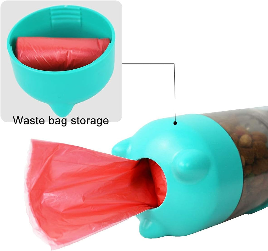 Bebedero Botella de agua de viaje para Mascotas 4 en 1